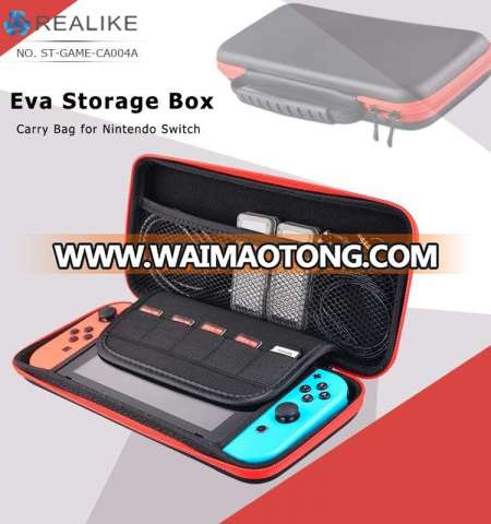 Carrying switch accessories for nintendo plastic storage box carry bag